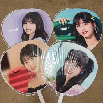 TWICE MOMO 부채 4개 세트 (부채 커버 포함)