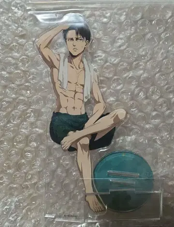 진격의 거인 극락탕 콜라보 아크릴 스탠드 리바이 (사우나)