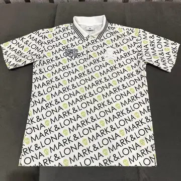 MARK & LONA 피케 셔츠 화이트/그린