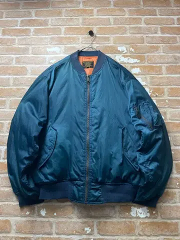 90s 플라이트 자켓 MA-1 네이비 밀리터리 자켓 y2k