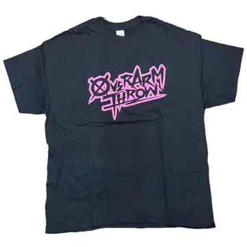 OVER ARM THROW 로고 T셔츠 블랙 레드 XL 새상품