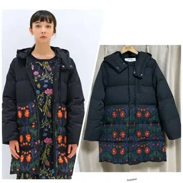 설명문 필독 SUPER HAKKA 슈퍼 하카 레어 자수 다운 코트