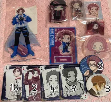 블루 록 이토시 사에 아크릴 스탠드 카드놀이 캔뱃지 아크릴 키링