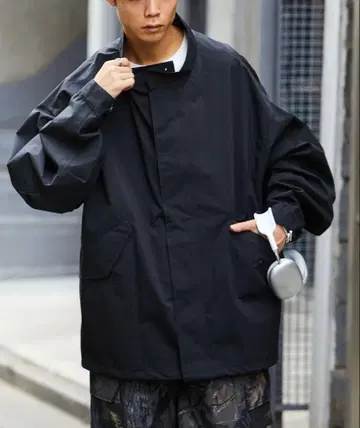 FREAK'S STORE 유틸리티 숏 모즈 코트 블랙 L