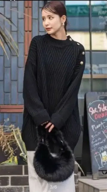 VICKY 단추 튜닉 니트 새상품 8910엔 비키