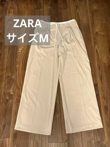 [ ZARA ] 베이지 와이드 팬츠 M