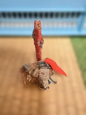 상세 불명 카이요도 미니어처 디오라마 쥐 테이블 기둥 두루마리