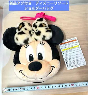 미니 레오파드 무늬 표범 무늬 레오파드 숄더백 디즈니 리조트