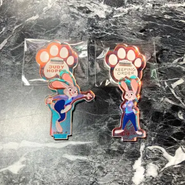 주토피아2 블라인드 오로라 아크릴 스탠드 주디 2종 세트