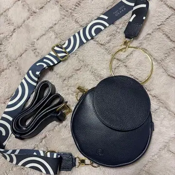 ego 폴란드 라운드형 숄더백 네이비