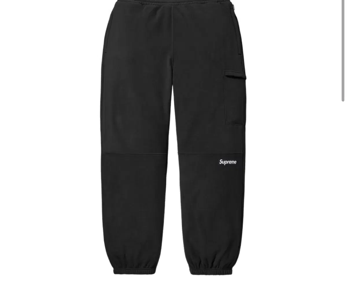 Authentic S, M, L, XL Supreme Polartec Pants Black 25FW Fleece Winter Pants