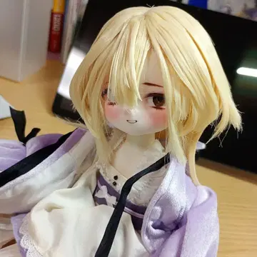 인형 가발 1/4 사이즈용 세트된 금발 가발