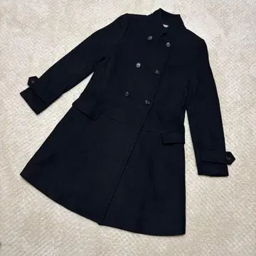 띠어리 럭스 멜톤 울 스탠드 카라 코트 M