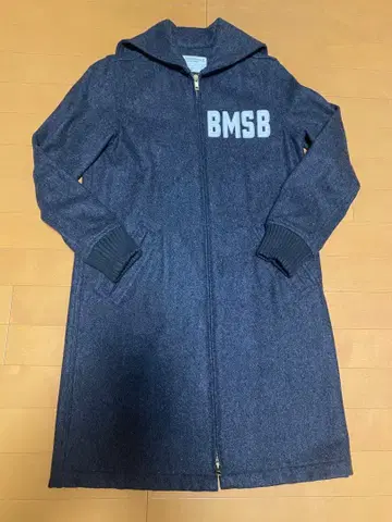 BMSB 세일러 카라 울 코트 다크 그레이