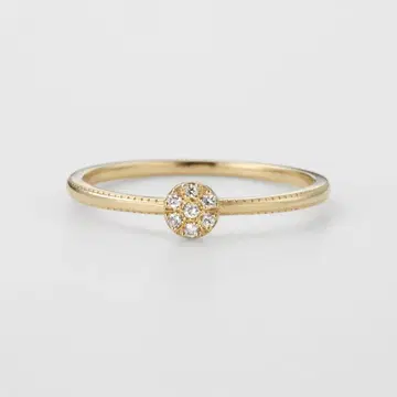 agete 7호 다이아몬드 반지 K10 골드