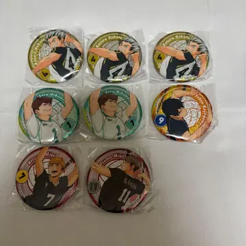 하이큐!! 츠나구 캔뱃지 8점 세트