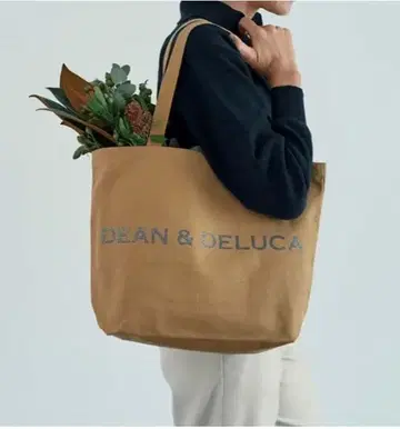 DEAN&DELUCA 차리티 토트백 2025 카페오레 L 사이즈