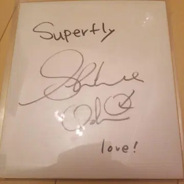Superfly 친필 사인 색지