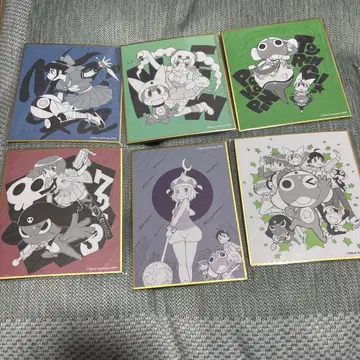 개구리 중사 케로로 온라인 복권 미니 색지 6장