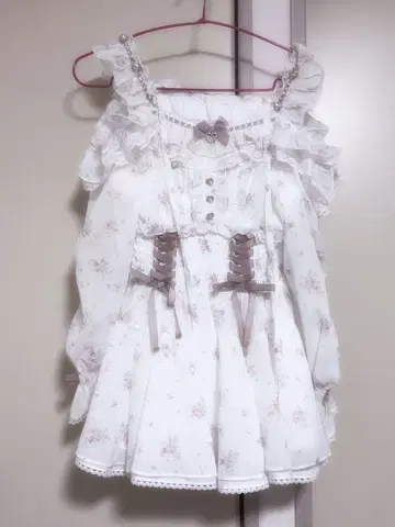 LIZLISA 오프숄더 쉬폰 셋업