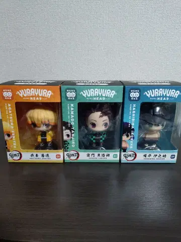 흔들흔들 HEAD 3체 세트 탄지로 젠이츠 이노스케