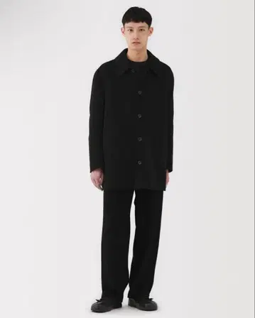 MUJI Labo 캐시미어 혼방 숏 스텐카라 코트