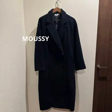 MOUSSY 네이비 롱 코트 사이즈 2