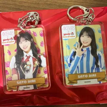 AKB48 사토 키세 아크릴 키링 2종 세트