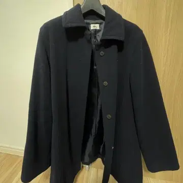 LACOSTE(라코스테) 네이비 울 코트