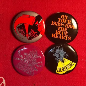 THE BLUE HEARTS 투어 배지 4개 세트