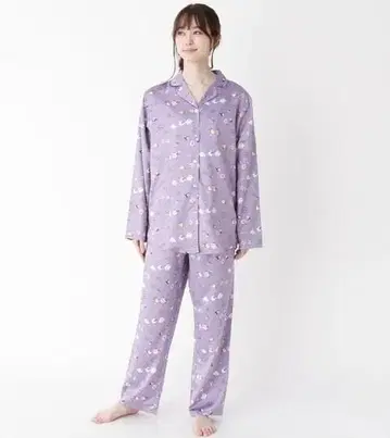 새상품 It's DEMO 별의 커비 이츠데모 새틴 파자마 퍼플