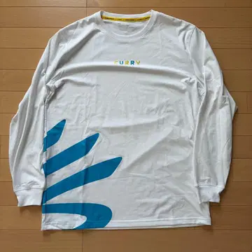 새상품급 UNDER ARMOUR x Curry 롱T 화이트 LG