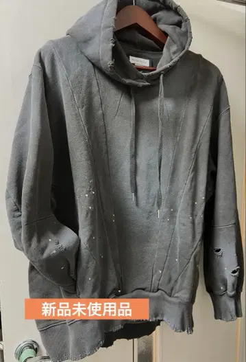 MAISON SPECIAL 데미지 후디 / 차콜 / 미사용 새상품