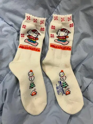 헬로키티 스키 삭스 두꺼운 소재 22-24cm