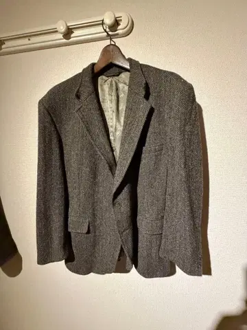 그레이 트위드 테일러드 자켓