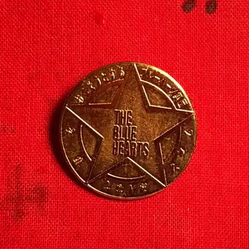 THE BLUE HEARTS 메달 핀 배지 1988년제