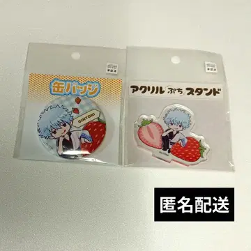 은혼 마리오 크레이프 캔뱃지 아크릴 쁘띠 스탠드 긴토키