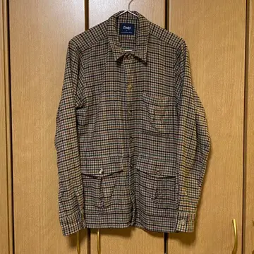 DRAKE'S/코튼 플란넬 오버 셔츠