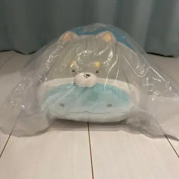 새근새근 고양이 잠옷 그레이 스카이블루 약 30cm