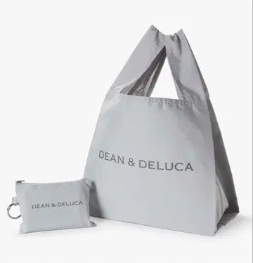백화점 구매 정품 DEAN & DELUCA 파우치 포함 에코백 그레이