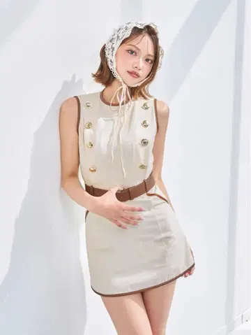 캔버스 미니 원피스