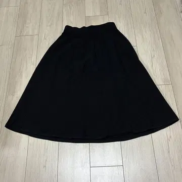 에스트네이션 리브 x 레이스 스커트 레이온 폴리에스테르 블랙