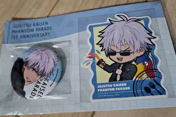 주술회전 팬텀 퍼레이드 애니버서리 캔뱃지 스티커 세트 고죠 사토루