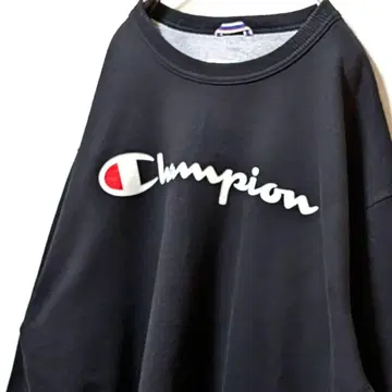 챔피온 Champion 로고 맨투맨 트레이닝복 블랙 XL 구제 의류