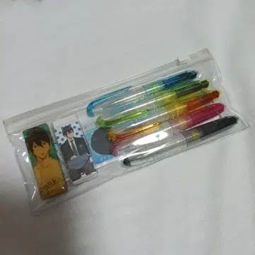 Free! 하루카 문구 세트 만년필 눈금자 지우개 마그넷