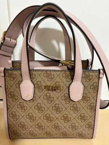 새상품 게스 GUESS 미니 토트 숄더백 2웨이 모노그램