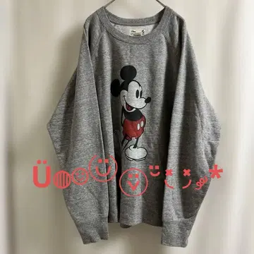 미키 mickey UT x Disney 그레이 맨투맨 오버 사이즈