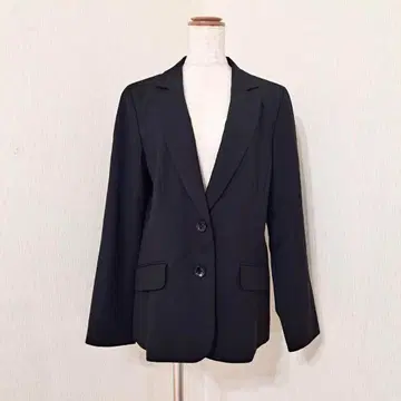 세느듀 울 혼방 싱글 자켓 블랙 스트라이프 스트레치 [11] 블랙