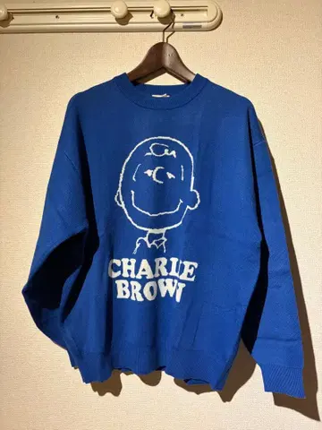 찰리 브라운 스웨터 파랑