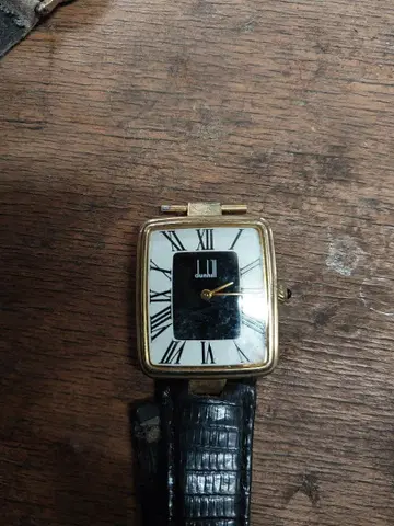 dunhill 아날로그 손목시계 화이트/블랙